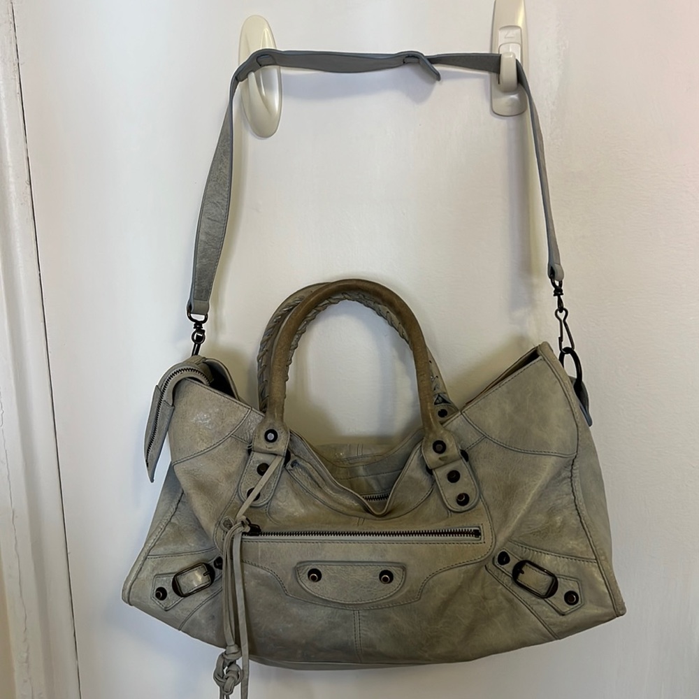 Balenciaga First Classic Studs City Leather Bag